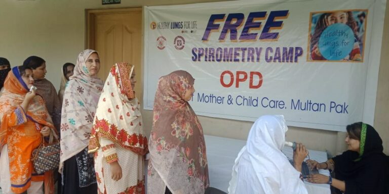 Spirometry camps and a training workshop in Pakistan