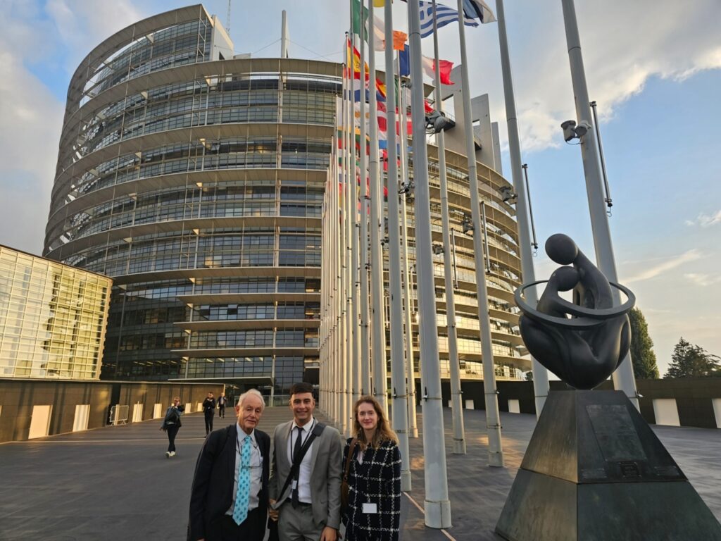 Representatives of Lungs Europe and the TB Europe Coalition in Strasbourg.