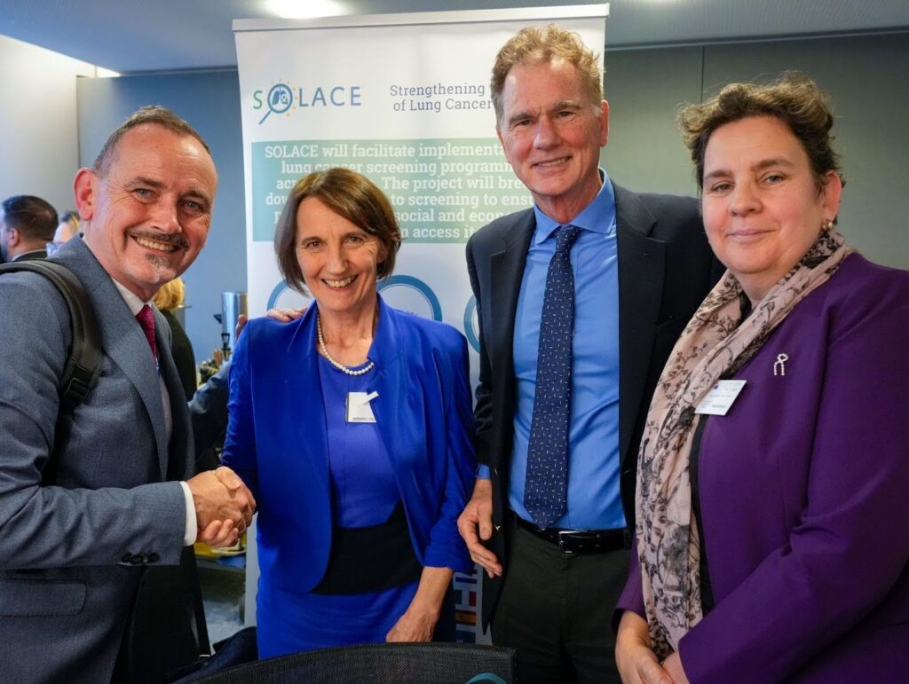 SOLACE MEP event - Dr Ciaran Nicholl, Prof Ildikó Horváth, MEP Nikos Papandreou, Dr Anna Kerpel-Fronius