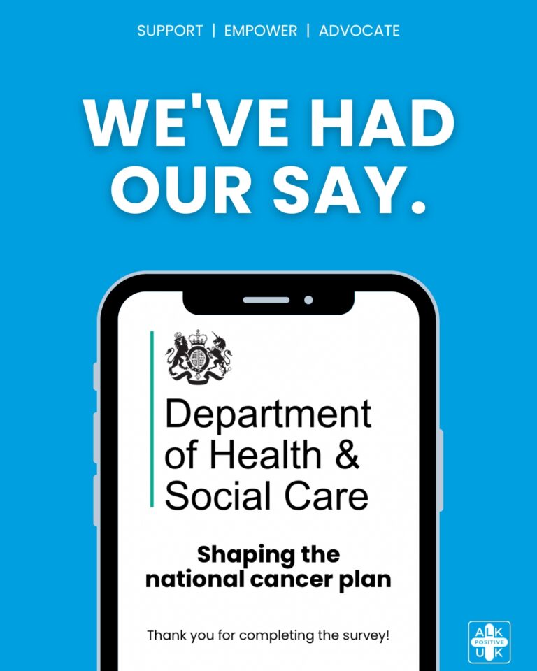ALK Positive UK responds to National Cancer Plan 