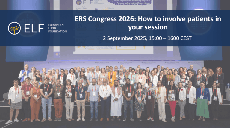 How patient voices can shape the ERS Congress 2026 (webinar recording available)