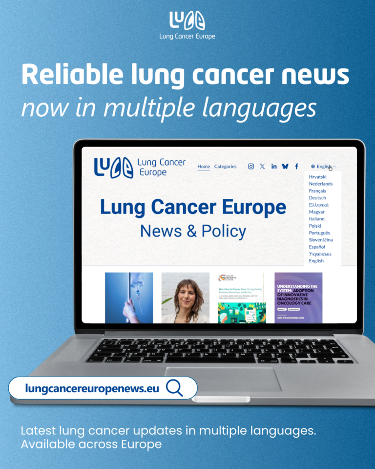 Lung Cancer Europe launches multilingual news platform