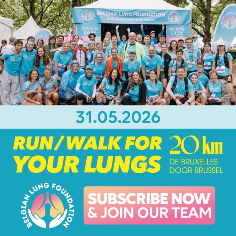 Join the “Run / Walk for your Lungs” team in the 20 km of Brussels