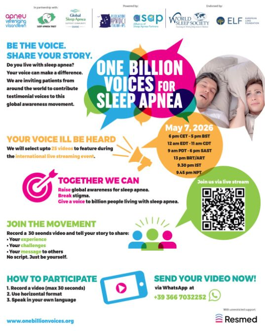 One Billion Voices for Sleep Apnea: a global awareness campaign and live event