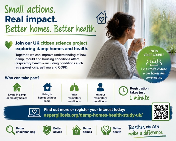 National Aspergillosis Centre supports research project on damp homes 