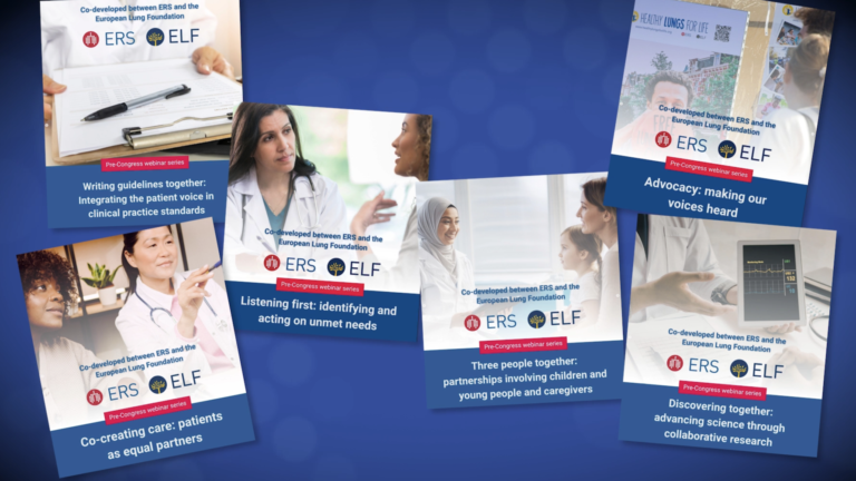 Patients alongside professionals in six-part webinar series ahead of ERS Congress 2026